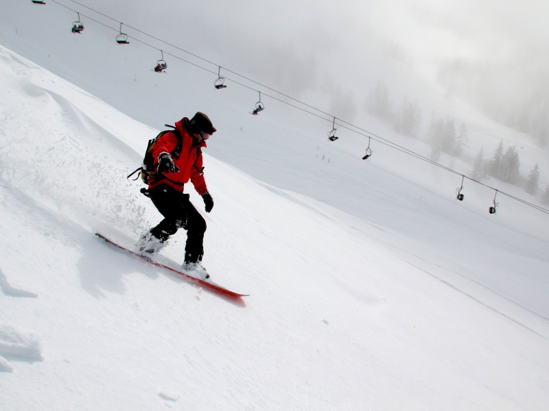 snowboarding